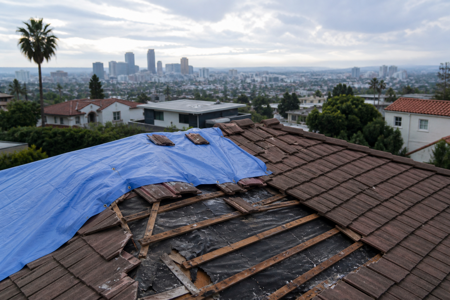 Emergency Roof Repair Near Me: What Los Angeles Homeowners Should Do First